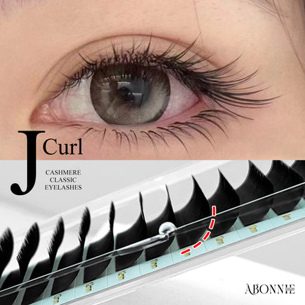 Abonnie LB LJ Curl Cashmere Classic Eyelashes Extensions Mixed Tray LB Curl Eyelashes