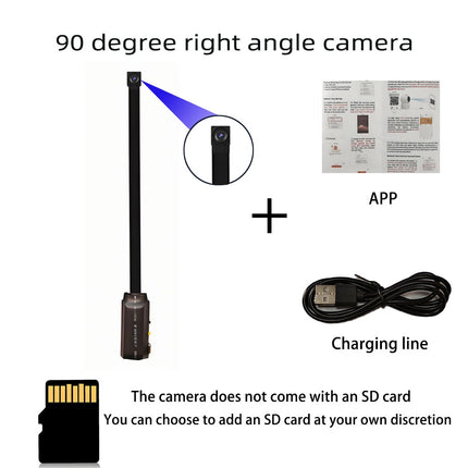 4K HD mini WiFi camera, supports remote viewing, motion detection, DIY small home nanny style HD wireless camera