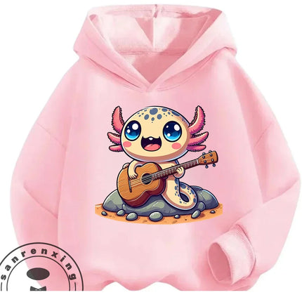 Kawaii Casual Toothless Hoodie 3-14Y Boys Girls Autumn Winter Cute Fashion Street Cartoon Outdoor Children