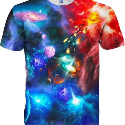 Mens Women Shirts 3D Printed T-Shirt Unisex Casual Short Sleeve Tops Tees for Adult