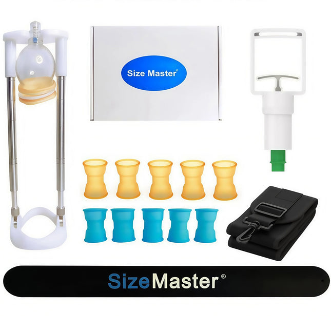 Size Master PMP Glans shape vacuum cup set for male penis physical exercise with adjustable holder and special ruler