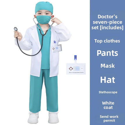 Children's Doctors Nurses Costume Sets Role-playing with Pretend Costumes Preschool Education School Performances