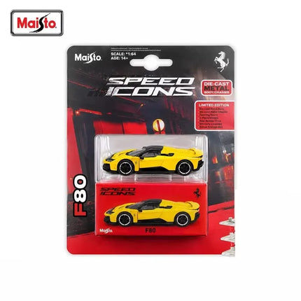 NEW IN STOCK Maisto 1:64 Ferrari F80 Miniature Diecast Alloy Car Model Toy Rubber Tires For Collectors Display Limited Edition