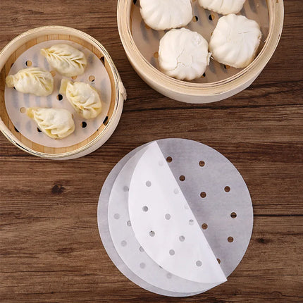 New Air Fryer Paper Special For Baking Kitchen Food Oil-proof Double-sided Silicone Oil Paper Non-Stick Steamer Pad Mat Papers
