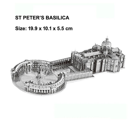 Church 3D Metal Puzzle Cologne Cathedral model DIY Laser Cut Jigsaw Model For Adult Educational Toys Desktop decoration
