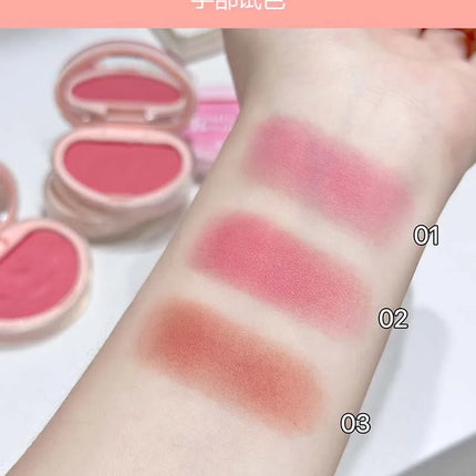 Gradual Soft Mist Pink Blush Cream Mousse Blush Palette Apricot Cheek Tint Blusher Matte Peach Rouge Face Contour Shadow Makeup