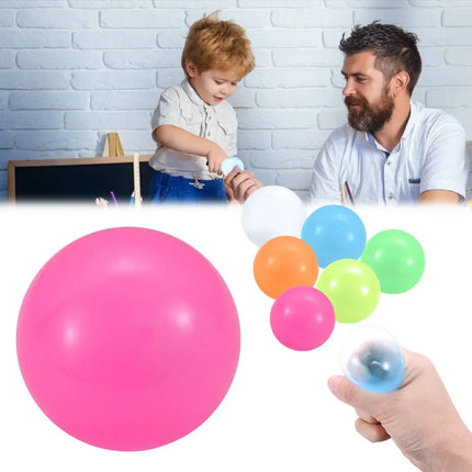 Target Glorbs Balls Throw Ball Stress Relief Toy Sticky Ceiling Balls Glow in The Dark Decompression Glowing Sticky Ball