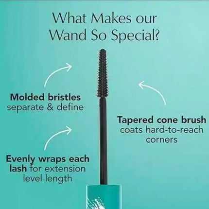 Thrive Causemetics Liquid Lash Extensions Mascara Thickening Lengthening Waterproof Smudge-Proof Nourishing Fiber Eyelash Makeup