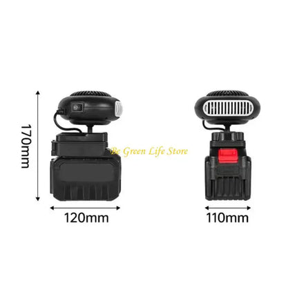 M7DF Electric Heating Machine Fan Battery Powered Portable Small Space Heating Machine Adjustable Thermostat Heating Machine for