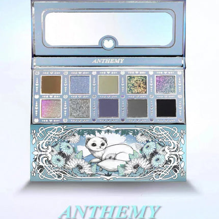 Anthemy 12 Color Eyeshadow Palette Backlight Butterfly Matte Chameleon High Pigmented Shimmer Flash Spotlight Eye shadow