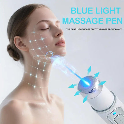 3Pcs Facial Beauty Device Eye Massager Heating Vibration Reduce Eye Bags Blue Light LED Black Eye Circles Facial Care Tool