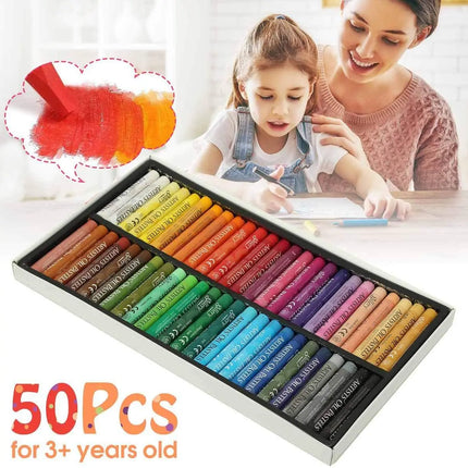 MUNGYO Artist Oil Pastel Set 12/25/50 Professional Painting Drawing Graffiti Art Crayons Washable Round Non Toxic Sticks
