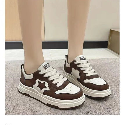 Fashion Casual Star Sport Loafers Women Chunky Sneaker Outdoor Comfort Soft Bottom Anti-slip Board Loafers Athletic Shoes