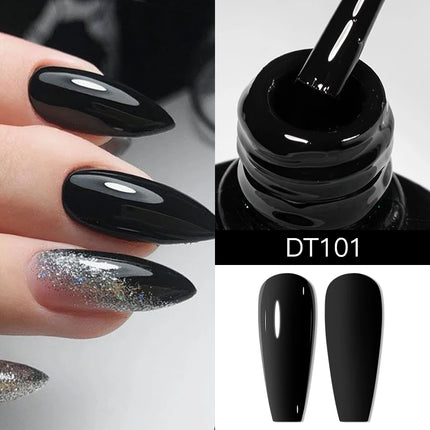 2PCS/SET MEET ACROSS Black White Series Gel Nail Polish Kit Colors Manicure Semi Permanent Soak Off UV Nail Art Gel Varnish Set