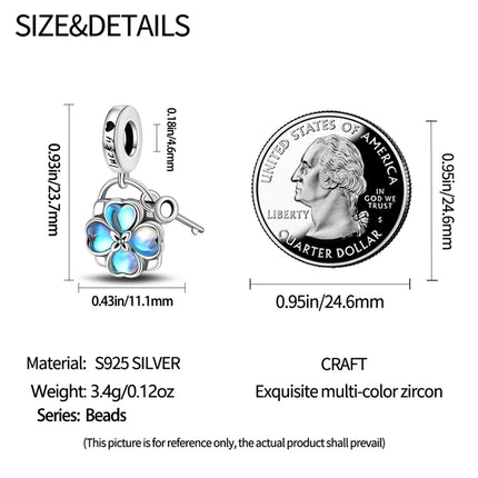 Orstarry Charm Silver 925 Beads Blue Series Fit Bracelet Charms DIY Original Fashion Pendants For Women Jewelry Trendy Gifts