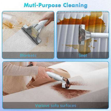 OMESER W07 Handheld Carpet Cleaner 600W 15KPa Corded Spot Clean Machine Wet Fabric Sofa Cleaning for Home Pet Portable Car
