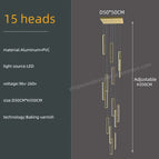 15 heads / black / Neutral light