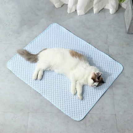 Cat Cooling Mat Summer Pet Dog Cold Ics Nest Breathable Bed For Small Dogs Pet Accessories Cat Durable Blanket Sofa Cat Ice Pad