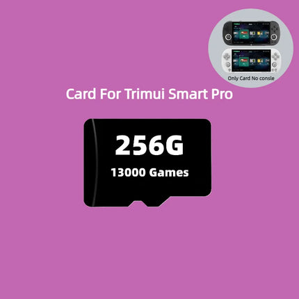 SD Card For Trimui Smart Pro Handheld Game Console 4.96''IPS Screen Linux System Joystick RGB Lighting Smartpro TF Game Card