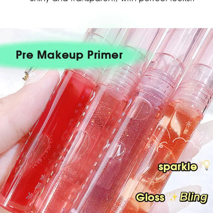 Four pack lip gloss set box, water gloss jelly lip gloss, moisturizing glass lips, not easy to stick to cup