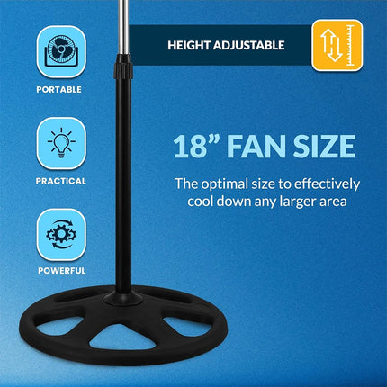 18 Inch High Power Electric Moving Head Fan