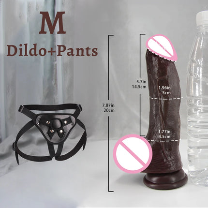 Simulated Dildo Black Soft Lifelike Dildo Realistic Big Dick Cock Soft Silicone Penis Anal Plug Suction Cup Dildos For Women