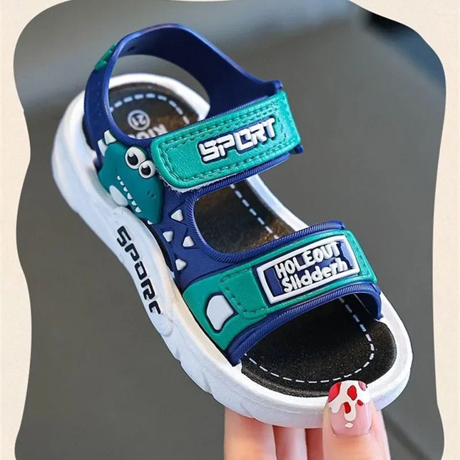 Children's Summer Boys Cute Cartoon Girls Sandals Baby Kids Shoes Girls Beach Shoes Sports Soft Non-slip Casual Toddler Sandals