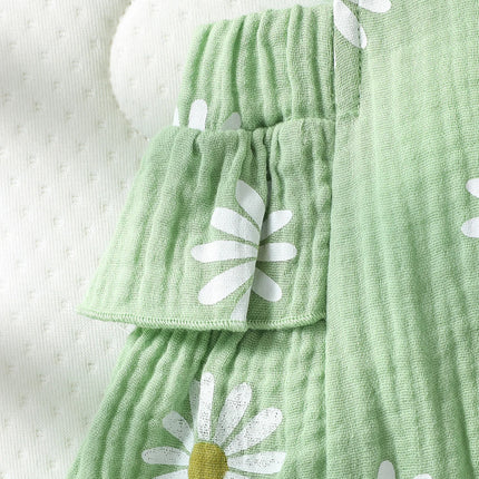 Baby's  Lovely Cute Girls Summer Sleeveless Printing Daisy  Japan&Korean Jumpsuits