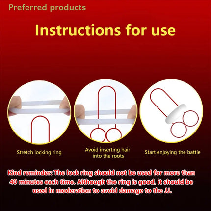 3pcs TPE Reusable Cock Rings Testis Restraint Male Delay Ejaculation Penis Rings for Lasting Erection Scrotum Sex Toys for Men