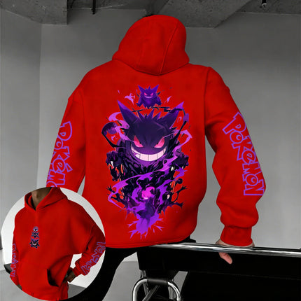 2026 Pokémon Game Gengar Collaboration Hoodie Spring/summer New Harajuku Men's and Women's Loose Casual Parent-child Sweater