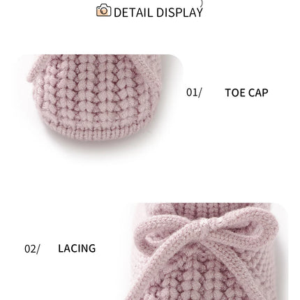 Baby Shoes Knitted Newborn Bed Footwear 0-18M Warm Clothing Accessories Infant Boys Girls First Boots Fashion Solid Toddler Kid