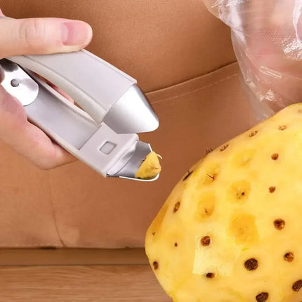 Kitchen Stainless Steel Pineapple Eye Corer Fruit Vegetable Knives Stem Remover Clip Strawberry Huller Peeler Tweezers Gadgets