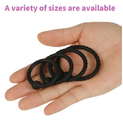 Cock Rings Silicone Ball Stretcher Delay Ejaculation TPE Penis Ring for Men Sex Toys Adjustable Semen Lock Ring SM Penis Sleeve