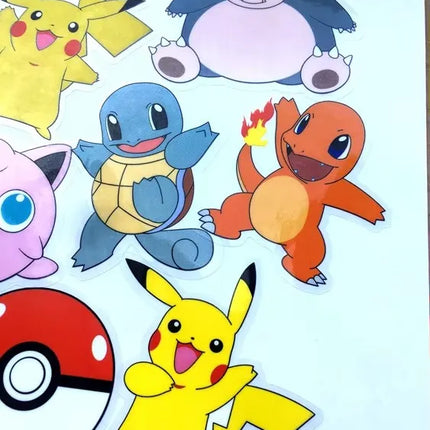 1Pc Kawaii Anime Pokemon Stickers Decals Fridge Phone Case Laptop Suitcase Decoration Cute Cartoon Sticker for Kids Toys Gifts