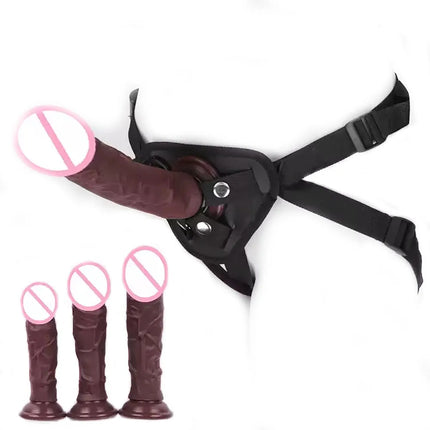 Silicone Strapon Dildo For Lesbian Gay Panties Wearable Massager Penis G-Sport Realistic Adult Sex Toys ﻿Suction Cup Anal Plug