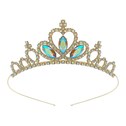 Kids Rhinestone Tiara Princess Headband for Girls Birthday Accessories Bridal Crystal Crown Tiara Wedding Hair Jewelry