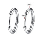 argent B 1 paire / 14mm