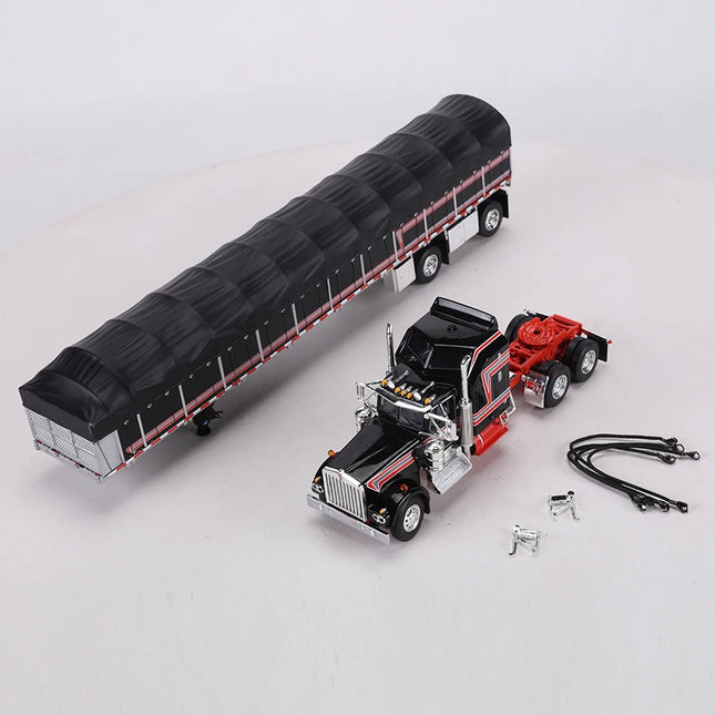 DCP 1:64 Kenworth W900A with 60" Aerodyne/Peterbilt Model 352 COE 110"/Peterbilt Model 389 with 63" Flat Diecast Alloy Model Car