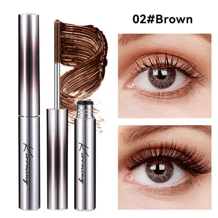 KIRRMING Steel Tube Mascara Natural Voluminous and Curled Lashes Resistant to Smudging Steel Tube Mascara Waterproof Mascara