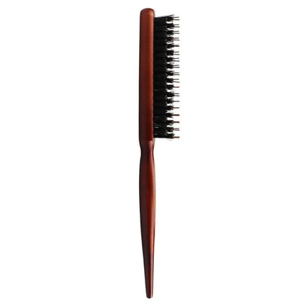 Natural Boar Bristle Hair Fluffy Comb Wood Handle Hair Brush Anti-static Barber Hair Comb Scalp Massage Hairdresser Styling Tool
