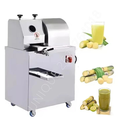 Commercial Stainless Steel Sugarcane Juice Squeezer Automatic Electric Sugar-Cane Press Juice Machine 220v