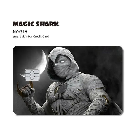 2025 New Mcloving Meme Cartoon Spider Anime Red Eyes Black Dragon PVC Sticker Film Skin for Debit Bank Credit Card
