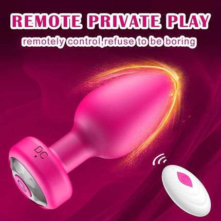 Anal Plug Vibrating Butt Plug Adult Sex Toys with APP & Remote Control Clitoral Vibrator 10 Vibration Modes for Men Women Couple