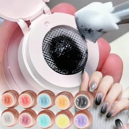 5ml Nail Art Cushion Gradient Painting Gel Black Ombre Patting Gel Polish UV/LED Blush Blooming Aura Manicure Nail Polish Tools