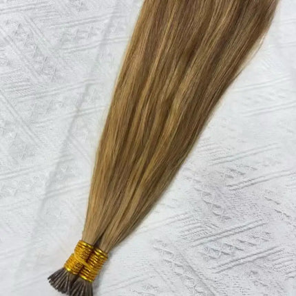 I Tip Hair Extension Straight Human Hair Extension 0.8g/ 1g/Strand 50pc/Set Capsule Keratin Natural Fusion Human Hair Extension