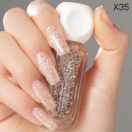 1PC 10ml Glass Bottle Water-Based Peel Off Nail Polish For Nails Colorful Chrome Varnish  Nail Art DIY Manicure No Need Lamp