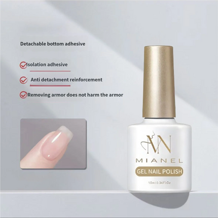 MIANEL 10ml Clear Building Nail Gel Nail Polish For Strengthener Gel Extension Gel Base Coat Soak Off UV LED Gel Nails