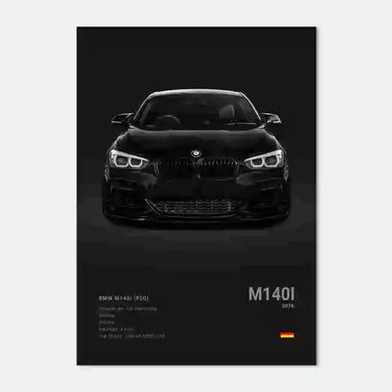Pop Black And White Poster Wall Art Luxury Supercar F80 M3 M140 GTR HD Oil On Canvas Print Home Living Room Bedroom Decor Gift