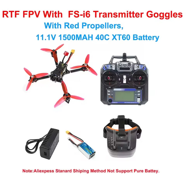 JMT DIY PNP RTF X220 5inch Racing FPV Drone 2205 2300KV Motor 2-4S ESC Flight Controller 1200TVL Camera V14 PRO ELRS Transmitter