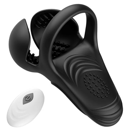 APP Twisting Vibrating Cock Ring G-Spot Stimulator Penis Ring Clitoral Penis Sleeve Extender Couples Vibrator for Men Women